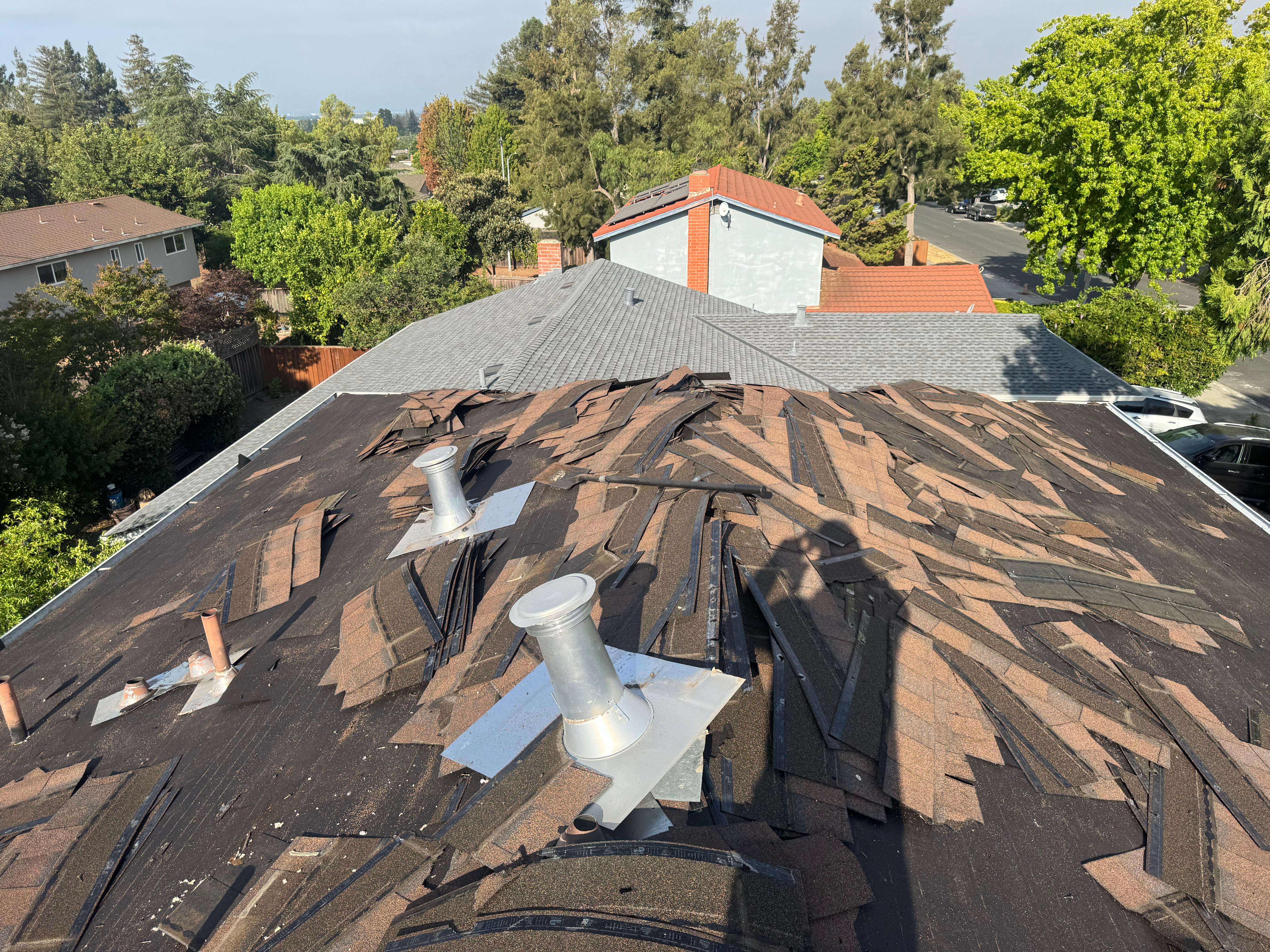 Before - Complete Roof Replacement - Milpitas